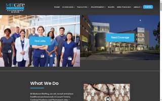 MedCare Staffing website