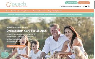 Peach Dermatology website