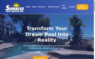 Sunrise Pool Services Inc. of Sugar Hill website
