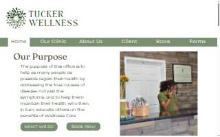 Tucker Wellness Center website