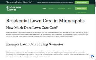 Anderson Lawn Care, LLC website