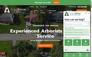 ArborForce Tree Services website