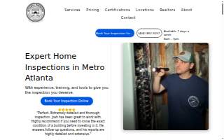 Atlanta Premier Home Inspections website