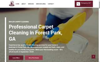 Baylor Carpet Cleaning website
