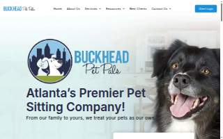 Buckhead Pet Pals website