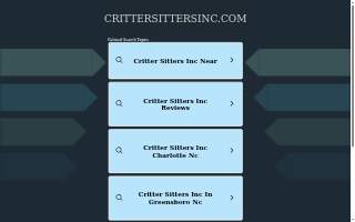 Critter Sitters, Inc. website