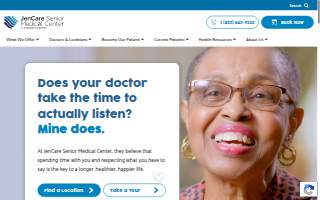 JenCare Senior Medical Center website