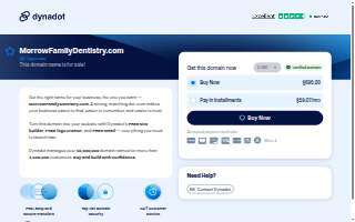 Morrow Family Dentistry website