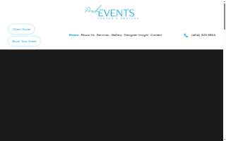 Posh Event Center website