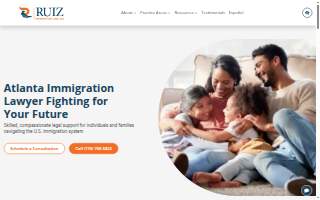 Ruiz Immigration Law, LLC of Forest Park website
