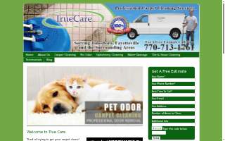 True Care carpet cleaners website