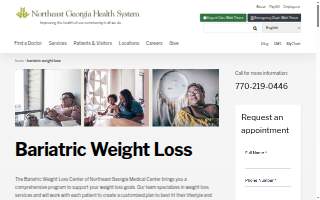Bariatric Weight Loss Center of Northeast Georgia Medical Center website