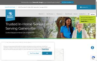 Comfort Keepers of Gainesville website