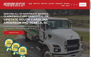 Henson Septic Services website