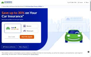 Acceptance Insurance website