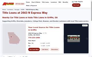 Atlanta Title Loans of Griffin website