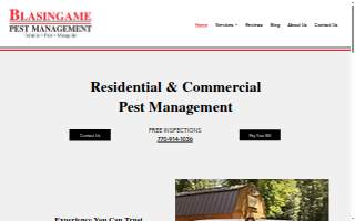 Blasingame Pest Managment, Inc. website