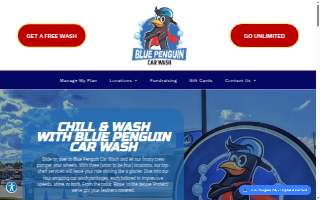 Blue Penguin Car Wash website
