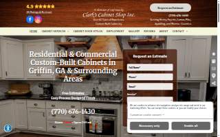 Clark's Cabinet Shop website