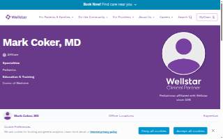 Coker Mark a MD website