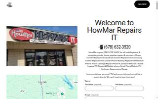 HowMar Repairs IT website