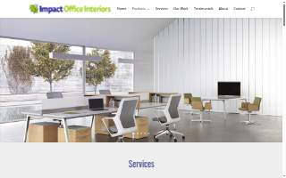 Impact Office Interiors website