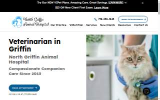 North Griffin Animal Hospital website