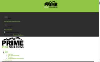 Prime Pest Solutions of Beaverton website