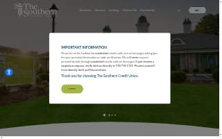 The Southern Credit Union website