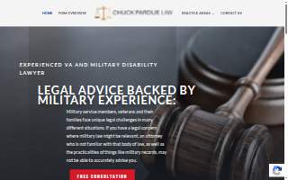 Chuck Pardue Law website