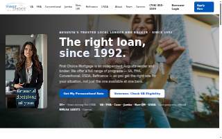 First Choice Mortgage website