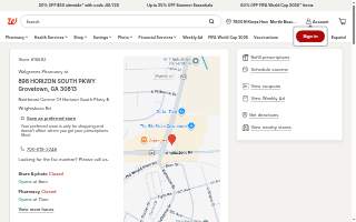 Walgreens Pharmacy website