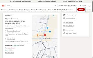 Walgreens website