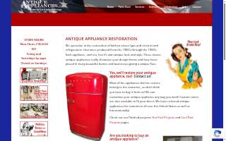 Antique Appliances website