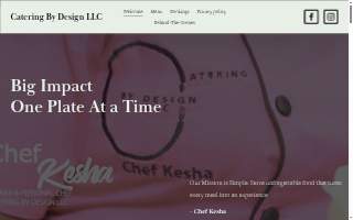 Catering By Design LLC & Food Trailer website