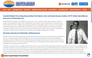 Coastal Empire Fire & Security of Hinesville website