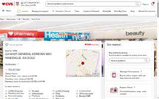 CVS Pharmacy website