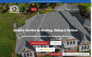 E&L Roofing website