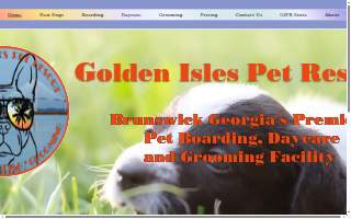 Golden Isles Pet Resort website