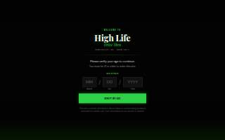 High Life Drive Thru website