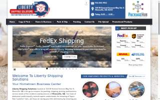 Liberty Shipping Solutions, Fedex Authorized Shipcenter website
