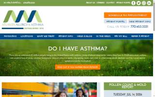 Atlanta Allergy & Asthma website