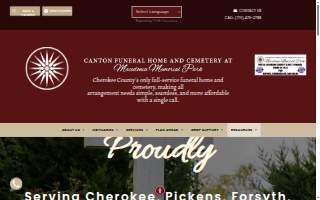Canton Funeral Home And Cemetery At Macedonia Memorial Park website