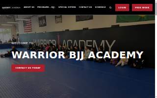 Canton Warriors BJJ Academy website