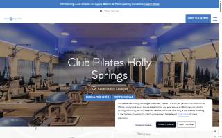 Club Pilates of Holly Springs website