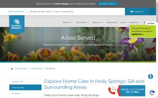 Comfort Keepers of Holly Springs website