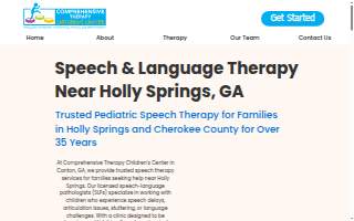 Comprehensive Therapy Children's Center of Holly Springs website