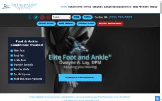 Elite Foot and Ankle® : Dwayne A. Lay, DPM website