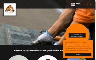 Go2 Contractors website