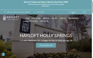 Hayloft Holly Springs website